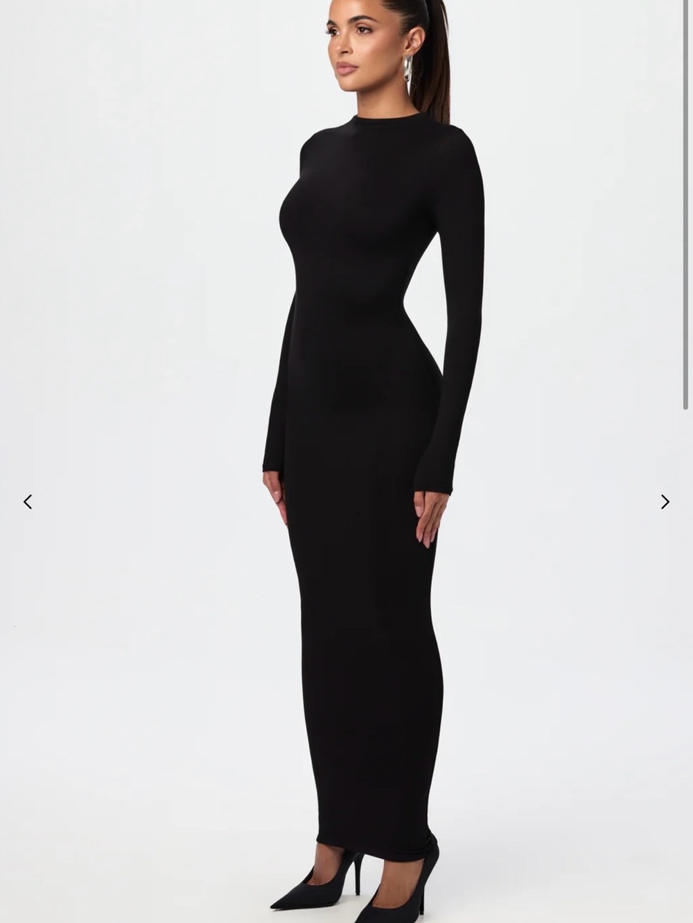 Naked Wardrobe NW SCULPT MOCK NECK DRESS Size M